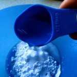 2 tablespoons of bi-carb + 1 tablespoon of water. (2:1)